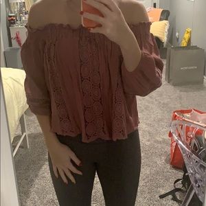 American Eagle off the shoulder top